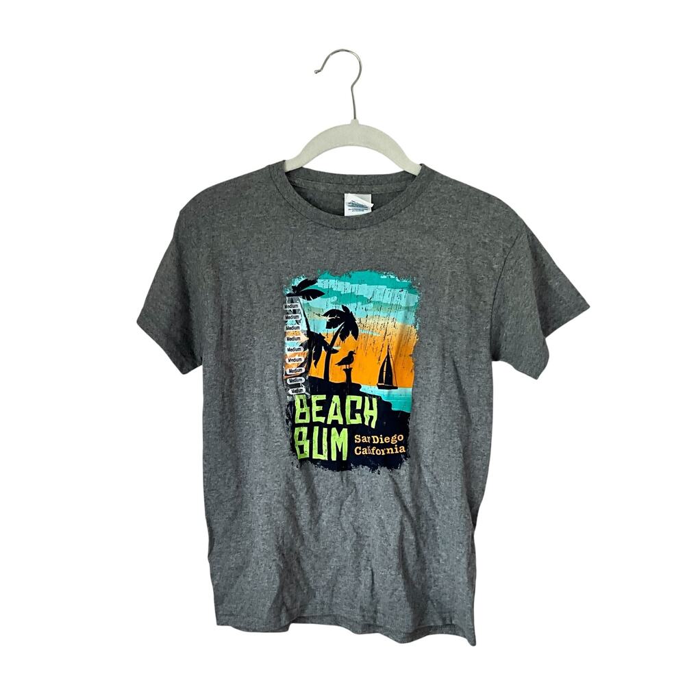 Colorful Beach Bum Graphic T-Shirt: Y2K, Modern